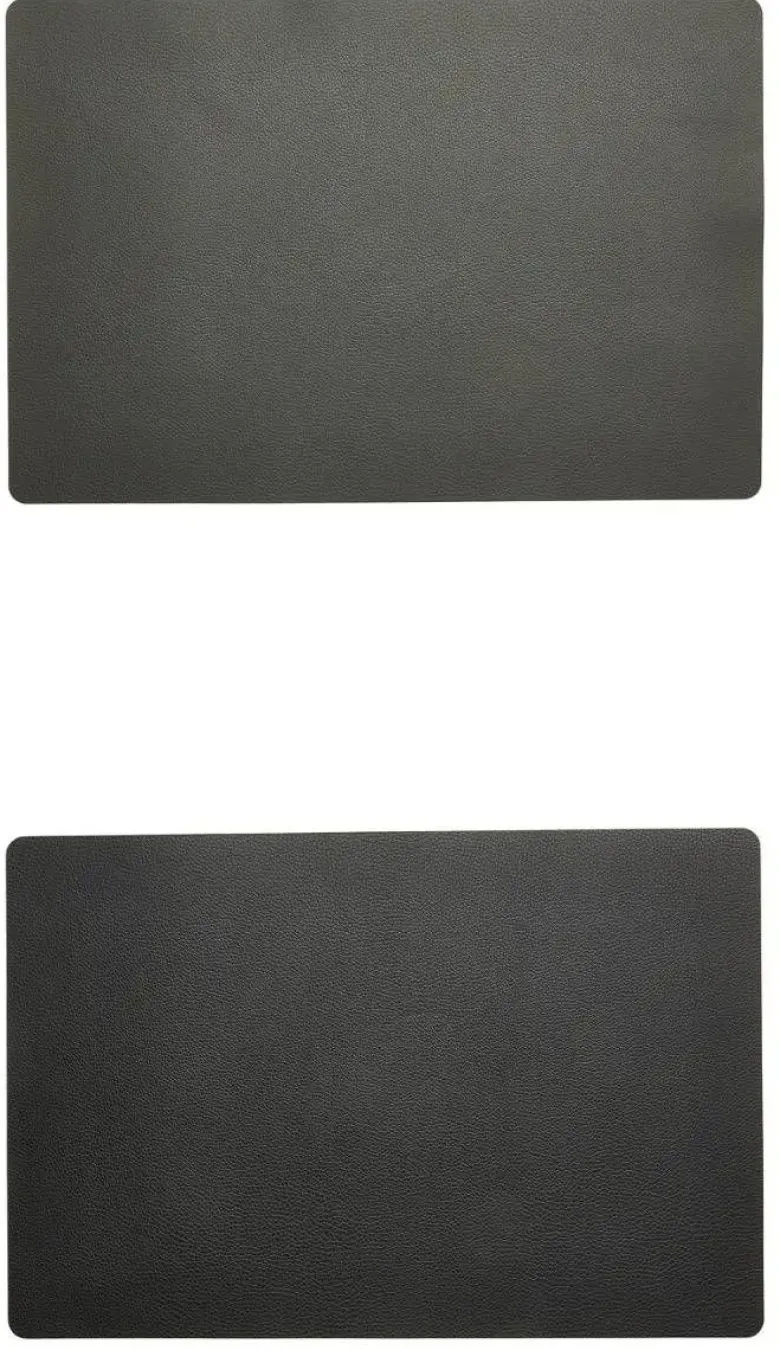 Da'Core Dækkeserviet PU soft 30x45 cm mørk grå/sort vendbar