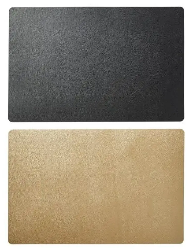 Da'core Dækkeserviet PU soft 30x45 cm sort/Guld vendbar