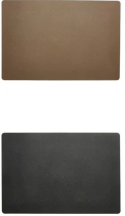 Da'Core Dækkeserviet PU soft 30x45 cm taupe/sort vendbar
