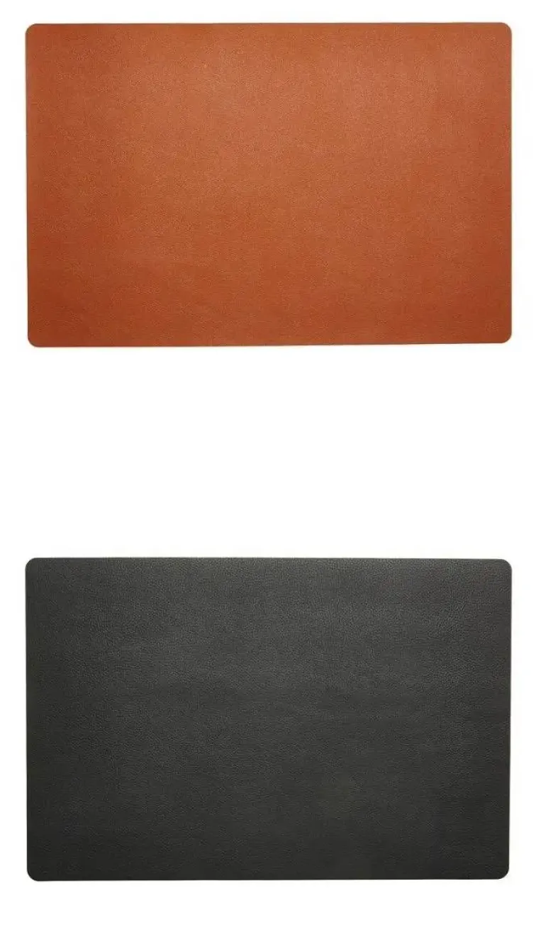 Da'Core Dækkeserviet PU soft 30x45 cm cognac/sort vendbar