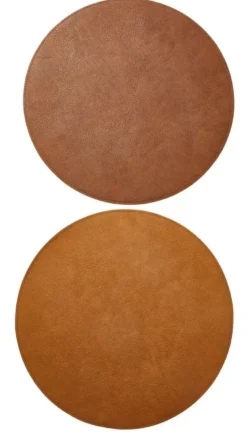 Da'core Dækkeserviet vendbar cognac/natur Ø38 cm