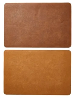Da'core Dækkeserviet vendbar cognac/natur