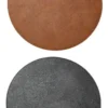 Da'core Dækkeserviet vendbar cognac/sort Ø38 cm