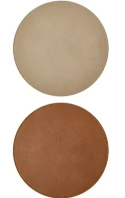 Da'core Dækkeserviet vendbar tobacco/sand Ø38 cm