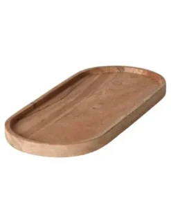 Da'core Fad med kant oval 30 cm akacietræ