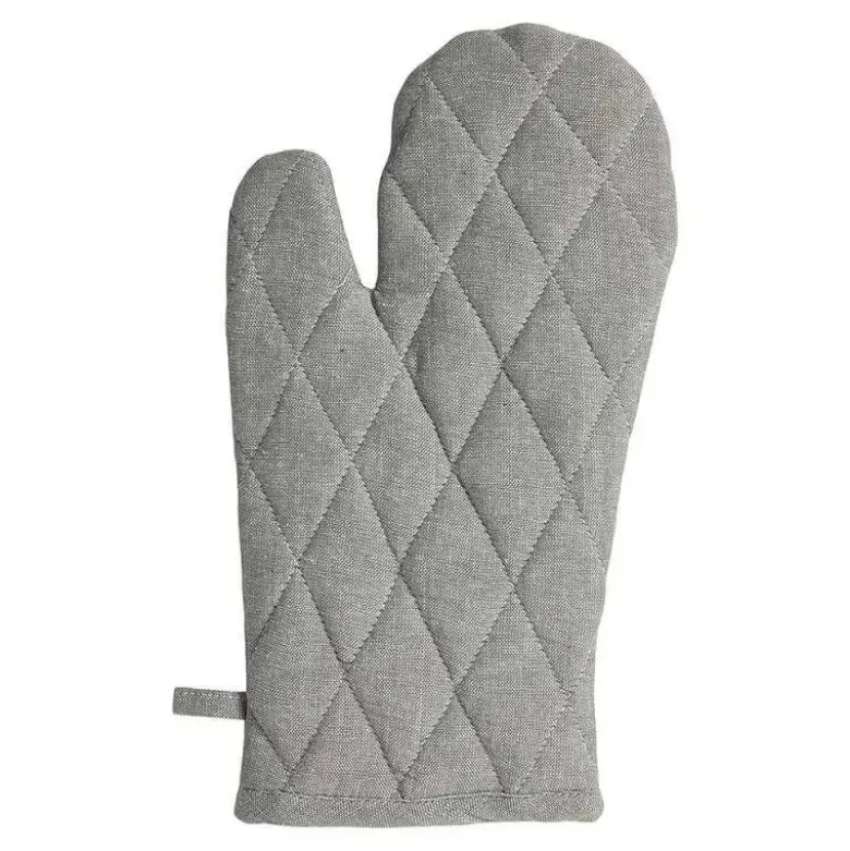 Da'Core Grillhandske quilt 18x32 cm uni cross grå