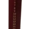 Dacore Kalenderlys Ø5 cm H25 cm guld print bordeaux