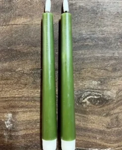 Da'core Kunstig stearinlys Olivengrøn H24 cm