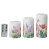 Da'core LED Bloklys blomster 3-pak