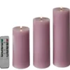 Da'core Led Bloklys flad top 3-pak Violet.