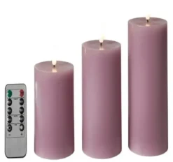 Da'core Led Bloklys flad top 3-pak Violet.