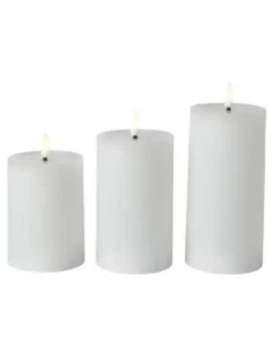 Da'core LED bloklys med blank top hvid 3-pak