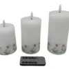 Da'core LED bloklys med 3D flamme 3-pak juleænder