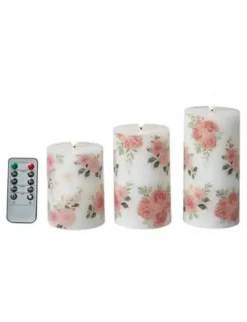 Da'core LED Bloklys roser 3-pak
