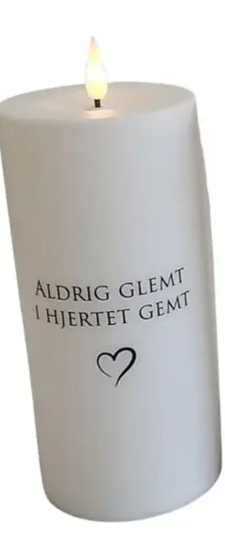 Da'core LED gravlys med timer "Adrig glemt"