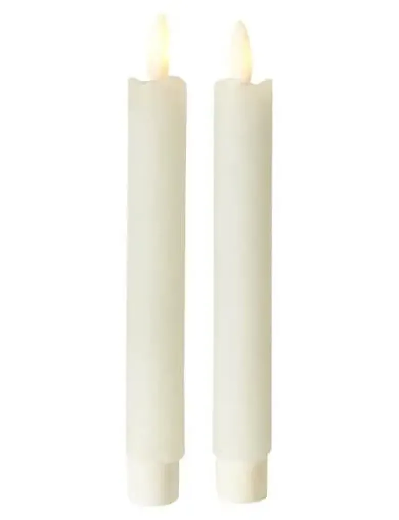 Da'core LED Kronelys genopladelig H18 cm 2-pak