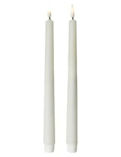 Da'core LED kronelys med 3D væge H. 28 cm 2-pak