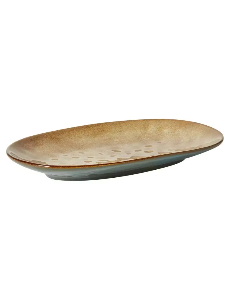 Da'Core oval Serveringsfad 18x31 cm Petroleum