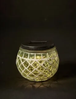 Da'core Solcelle bordlys mosaik grøn