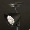 Da'core Solcelle havespot sort plast 4stk