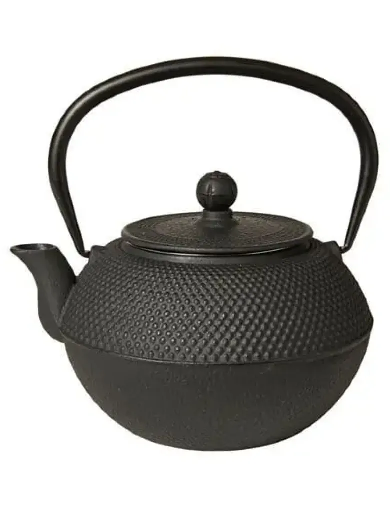 Da'core Tepotte med stålsi 1200 ml. støbejern sort