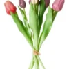 Da'core Tulipan buket 7 stk 39cm multi lilla/rosa