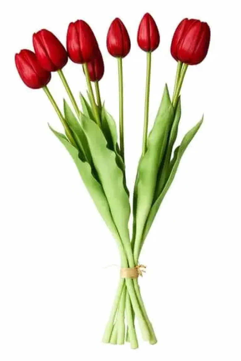 Da'core Tulipan buket 7 stk 39cm rød