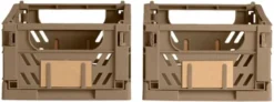 Day Opbevaringskasse Dusty walnut 2 stk.17x12.5x7 cm