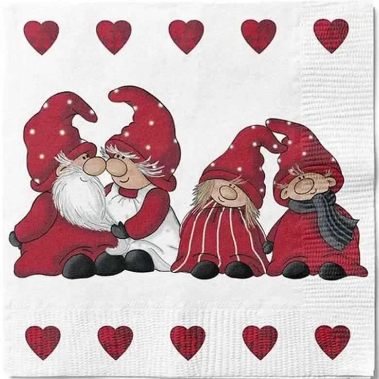 Det Gamle Apotek Juleservietter 20 stk Nis Family