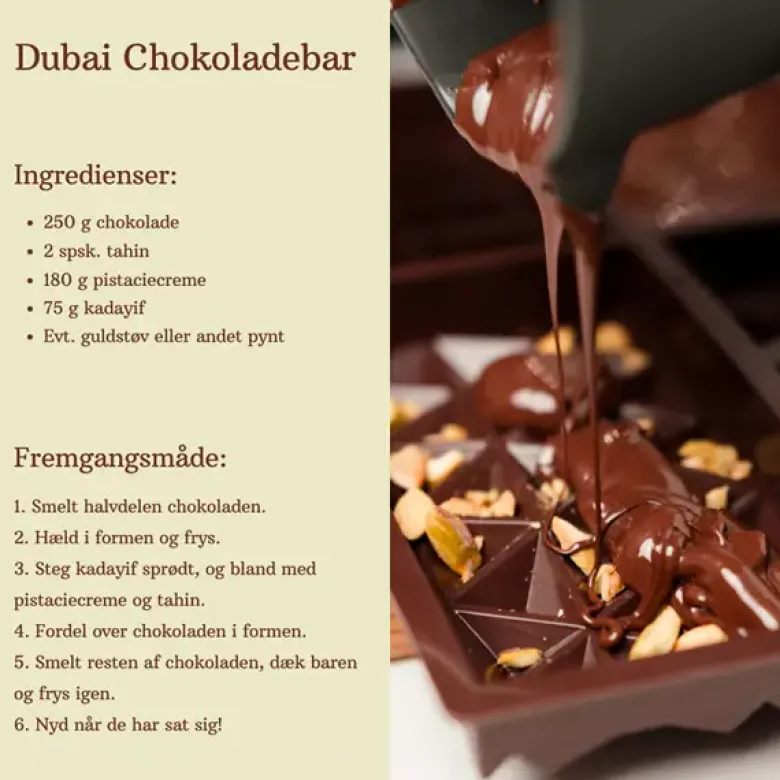 DIY Dubai Chokoladeform