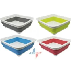 Dunlop opvaskestativ foldbar 38x29,5x12 cm flere farver