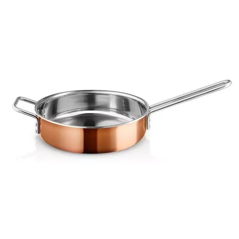 Eva Trio Kobber sauterpande 24 cm