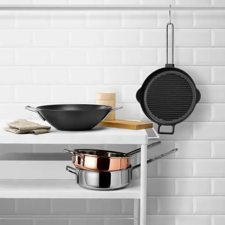 Eva Trio Kobber sauterpande 24 cm