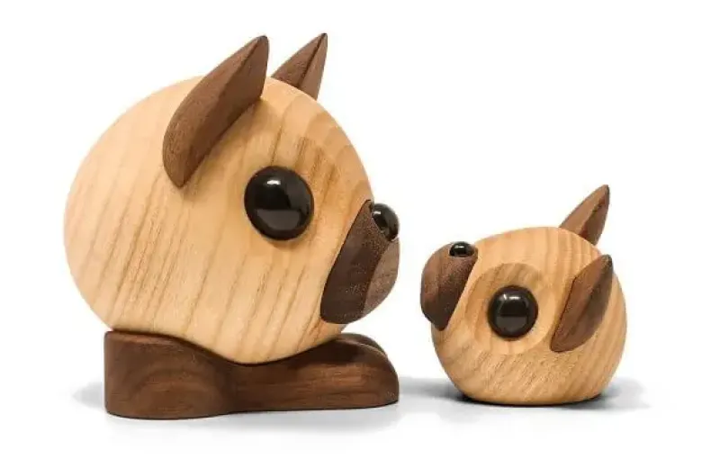 FableWood Figur Benny - Fransk Bulldog stor