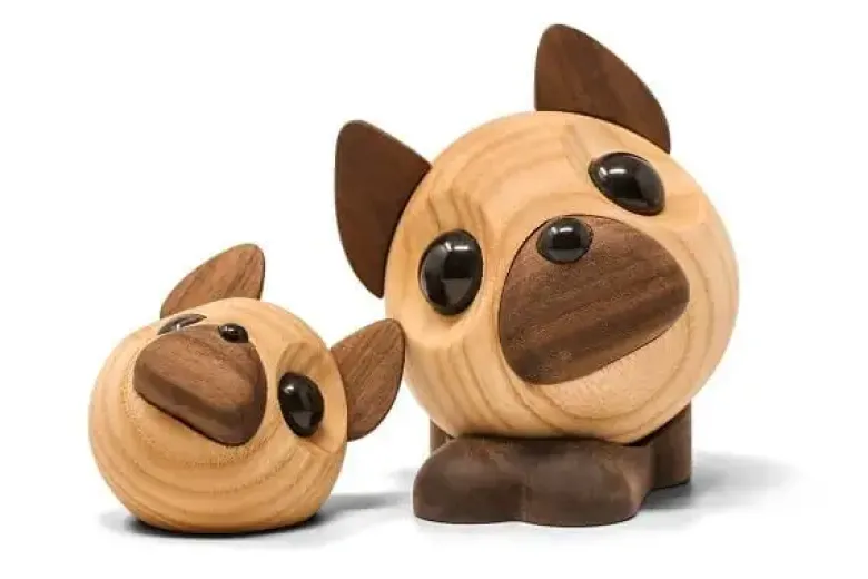FableWood Figur Benny - Fransk Bulldog stor