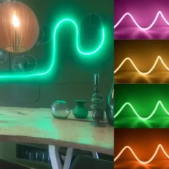 Flex Neon Lysslange 3 meter Pink