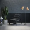 Fodgænger Gulvlampe grå m/lys nougat skærme