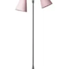 Fodgænger Gulvlampe grå m/pink skærme
