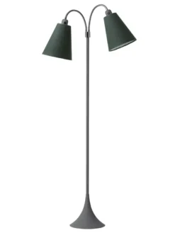 Fodgænger Gulvlampe grå m/skovgrønne skærme