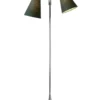Fodgænger Gulvlampe krom m/skovgrønne skærme