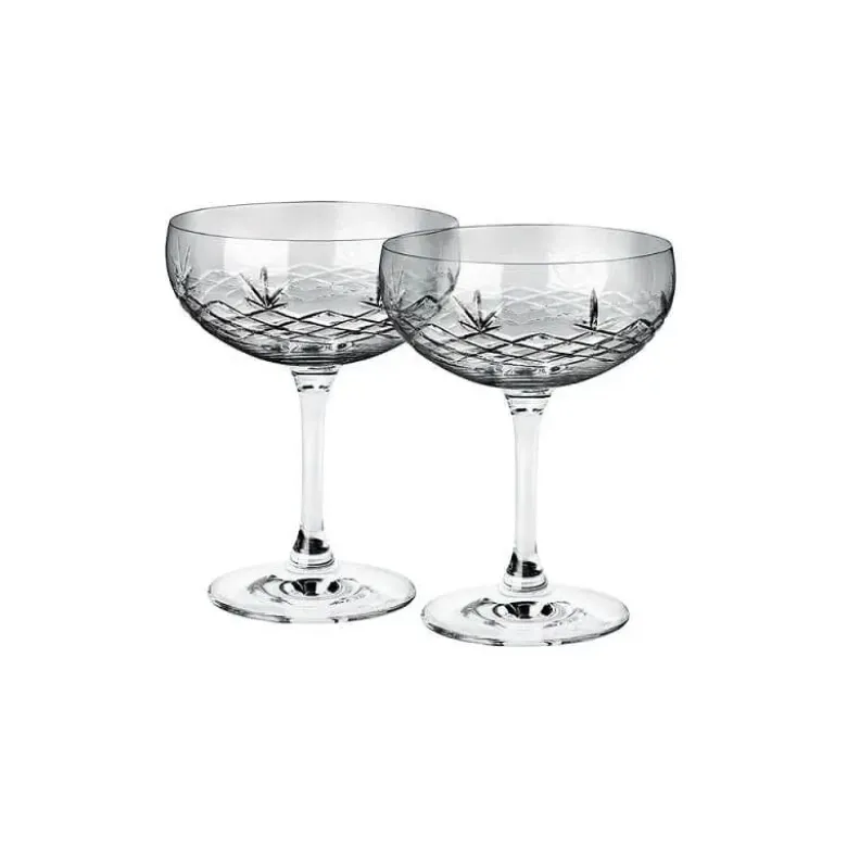 Frederik Bagger Crispy Dark Gatsby champagneskål grå 33cl 2 stk
