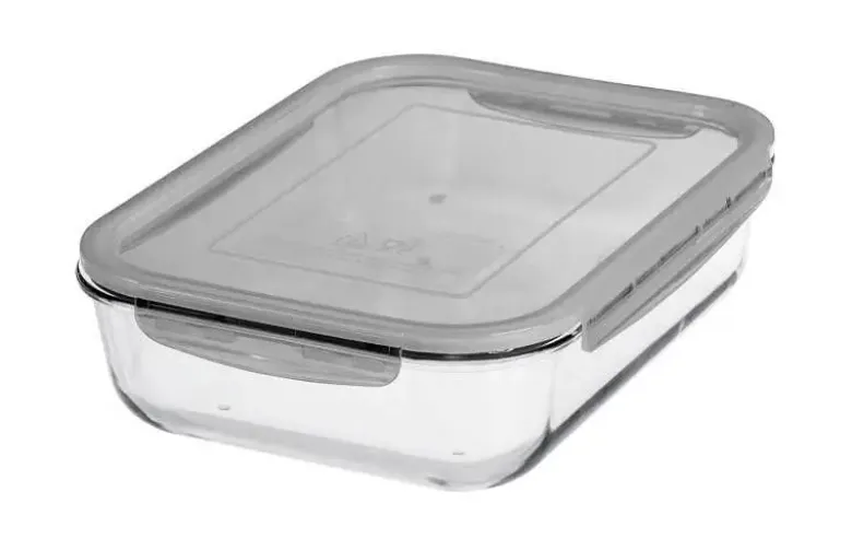 GastroMax opbevaringsboks i glas 2,7L Transparent grå