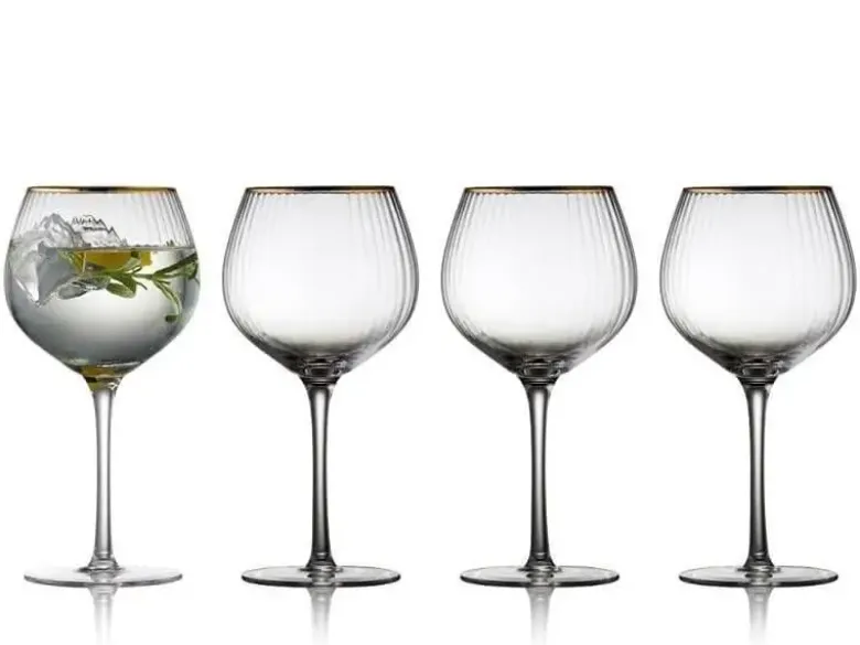 Gin & Tonic glas Palermo Gold 65 cl 4 stk