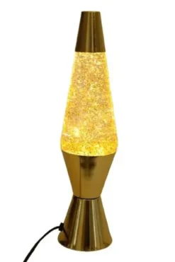 Guld glitterlampe med guld glitter
