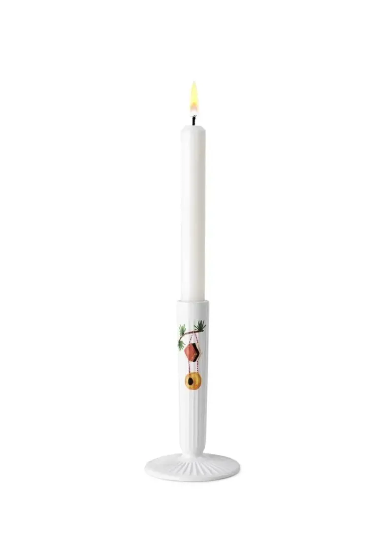 Hammershøi Jul Lysestage - H16 cm Hvid