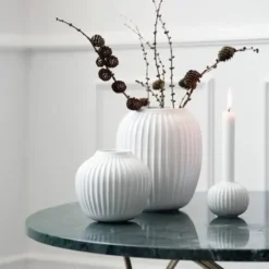 Hammershøi Lysestage Hvid lille