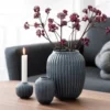 Hammershøi Vase Antracitgrå mellem