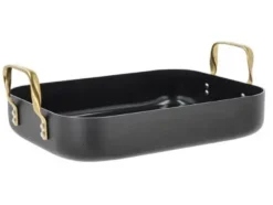 HOLM Brasserie Bradepande keramisk non-stick 34 x 26 x 8 cm Sort