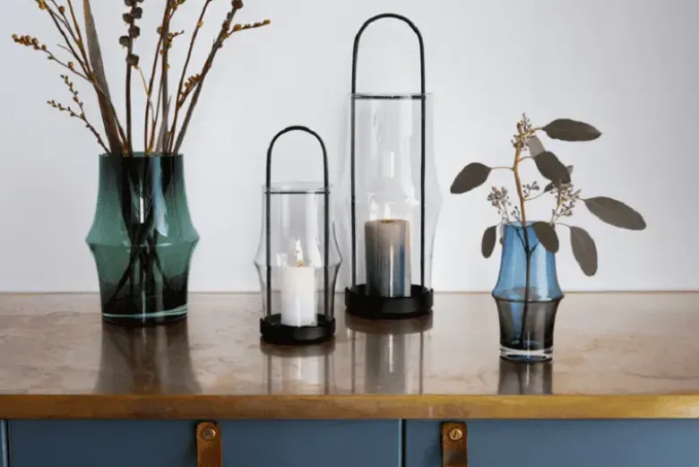 Holmegaard ARC vase H21 Mørke grøn