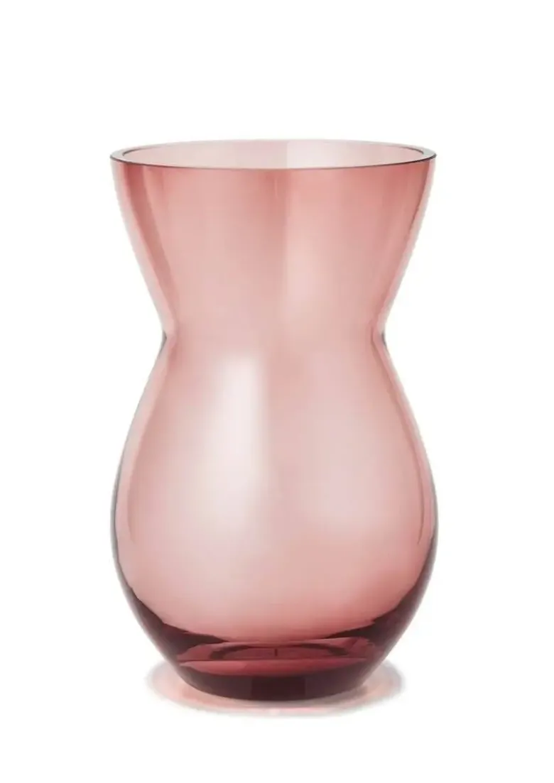 Holmegaard Calabas Vase H21 burgundy